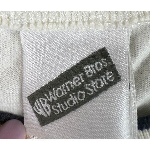 VTG Warner Bros Studio Store T Shirt XL 1999 Embroidered Looney Tunes White - Picture 4 of 12